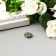 Decor for creativity Plastic "Flower-Solnza blue-green" set of 20 pcs 1.4x1.4 cm