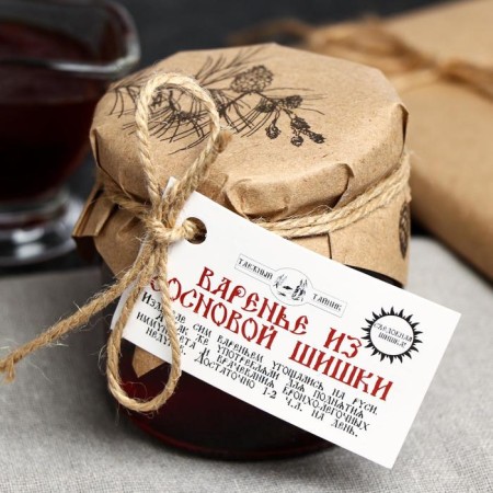 Jam "taiga cache" from a pine cone, 260 g