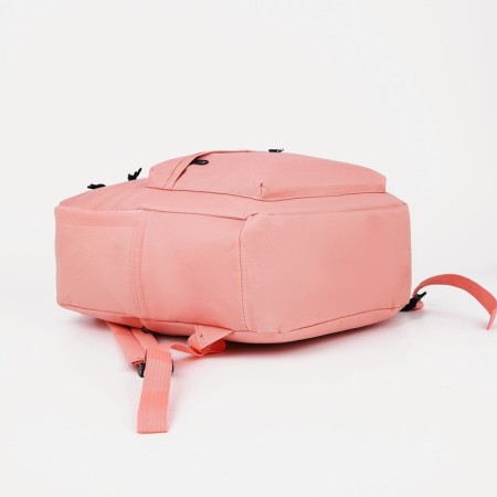 Set of a youth backpack from textiles, chopper, pencil case, bag, pink color-3