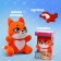 Soft toy "fox", with a pocket on his stomach