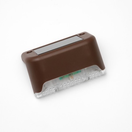 Garden lamp on a sunny battery, 8 × 4.5 × 4.5 cm, 1 LED, glow warm white, brown-2