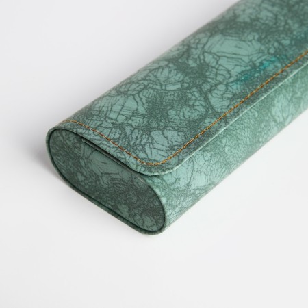 Glasses for glasses 16 x 6.6 x 3.5 cm, clap, green color-2