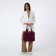 Lugus bag with a zipper, purple color