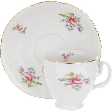 Coffee Service 6/9 Bernadotte, Decor "Meissen Bouquet", 15 items-3