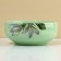 Deep plate ceramic Lemon Flowers, 14.5 cm, 550 ml, green color