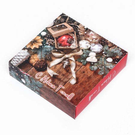 Folding box under 9 sweets, “desired gifts”, 13.7 x 13.7 x 3.5 cm-7