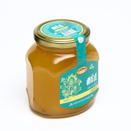 Linden honey, natural flower, 500 g-3