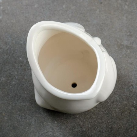 Pot "Owl Bukla" White, 9.5x9cm-4