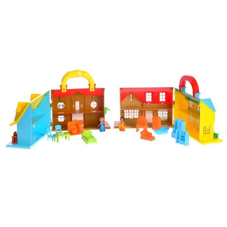 House for dolls "Cosiness" folding, with figures and accessories-3