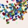 Sequins for the decor of the nails "disco", multi -colored