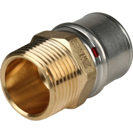 Stout SFP-0001-000132, 1 "x 32 mm, external thread, brass