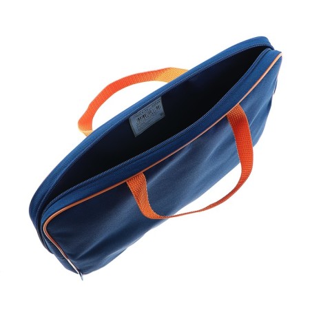 Folder with handles Textile A4, 350 x 265 x 45 mm, PMD 2-42 "Office", inner pocket, dark blue/orange-3