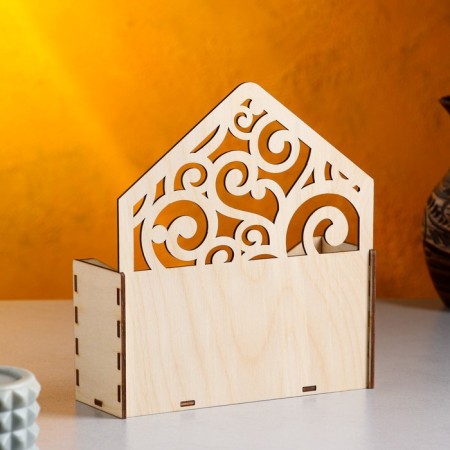 Kashpo wooden 18 × 6 × 20 cm envelope Radada "Blood", natural give beautifully-1