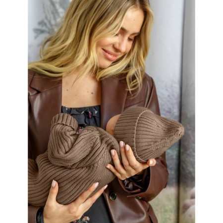 Cat Knitted Demi-season, Pure Love Tot, size 40-42, brown color-7