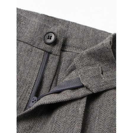 Men's pants Minaku: Modern Classic color dark gray, river 48-6