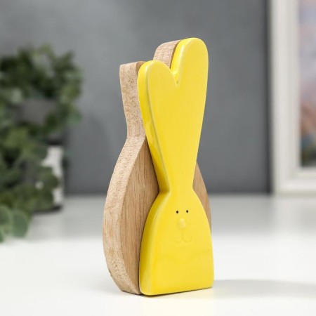 Ceramics souvenir, Easter rabbit tree 13.8x2.8x6.6 cm-2