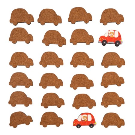 Game table memo "cars" Far Far Land Wood (24 chips in a box)-5
