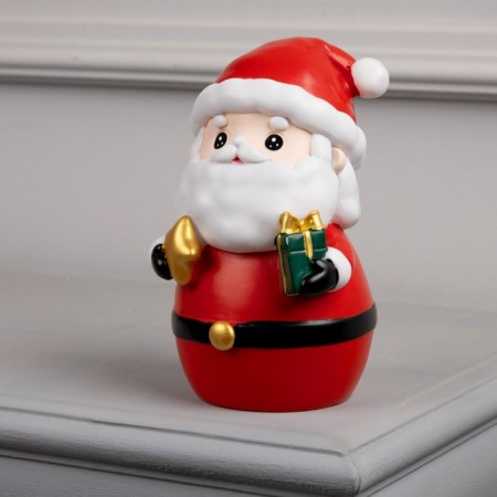 LED figure "Santa Claus" 8 × 19 × 8 cm, plastic, batteries Lr44x3, glow warm white-1