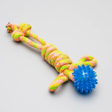 Cable toy "man" with a ball, 75 g, up to 24 cm, mix of flowers-2