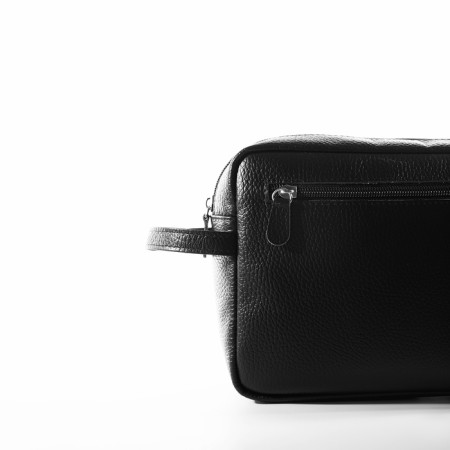 Lightning cosmetic bag, Textura, 2 external pockets, black color-8