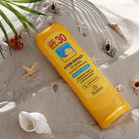 Cream-barrier from tanning, freckles and pigmentation, waterproof, SPF 30, 125 ml.