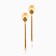 Gift set of spoons with suspensions “Happy New Year 2025!”, 2 pcs., 14.8 x 2.7 cm