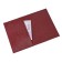 Cover for passport+pocket, b/s, size 13.6x19.5 cm, color red iguan