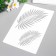 Plastic stencil "leaves" 24x16 cm