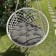 Pillow for swing "Tina", diameter 60 cm, color gray color