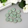Decor for creativity plastic "Blue-sun flower" set of 12 pcs 1.4x1.4 cm