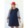 Women's dress, size 54, blue color