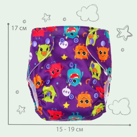Reusable diaper "monsters"-3
