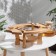 ADELICA-40 × 30 × 18 cm, birch birch table and wine