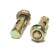 Anchor bolt scrap, with a nut, galvanized, 10x40 mm, 120 pcs