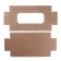 Box of a team without printing a lid is a lid with a window 24 x 11 x 4.5 cm
