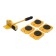 Set for moving tundra furniture, plastic platforms, g/p up to 150 kg, 5 items