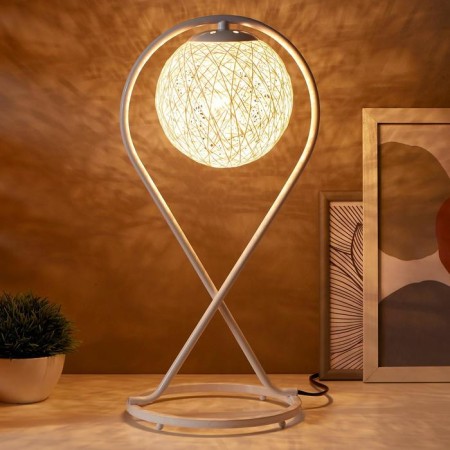 Table lamp 16035/1 E27 40W white 19.5x19.5x44 cm Risalux-1