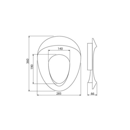 Children's toilet seat Alcaplast a68, polypropylene, white color-1