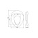 Children's toilet seat Alcaplast a68, polypropylene, white color