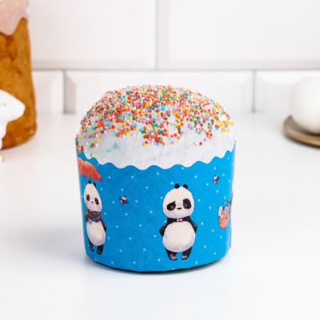 Paper form for cupcake, muffins and kulich "Beasts" 110x85mm (packing 20 pcs)