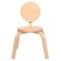 Children's chair "Chamomile" (0), transparent varnish, back and seat