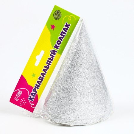 Carnival cap "Shine", set 6 pcs., Color silver-3