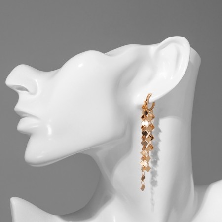Earrings hanging "Party" City, Color Gold-1