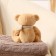 Soft toy "Bear", in a knitted scarf, mix color