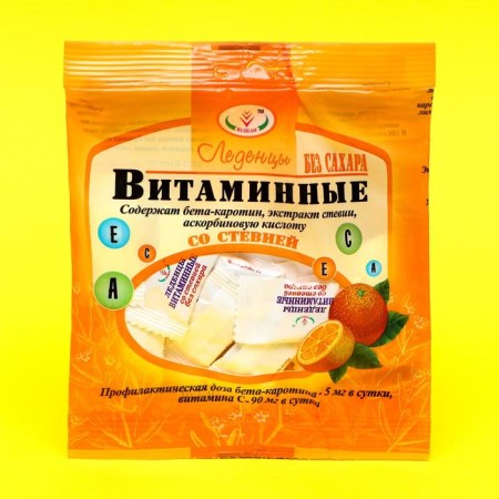 Vitamin candies with stevia, without sugar, increased immunity, 30 g