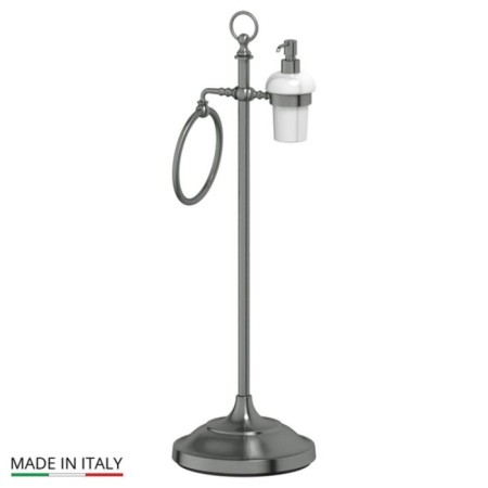 A stand with two accessories for a toilet with a bidet 80 CM, porcelain; Antique silver, 3SC