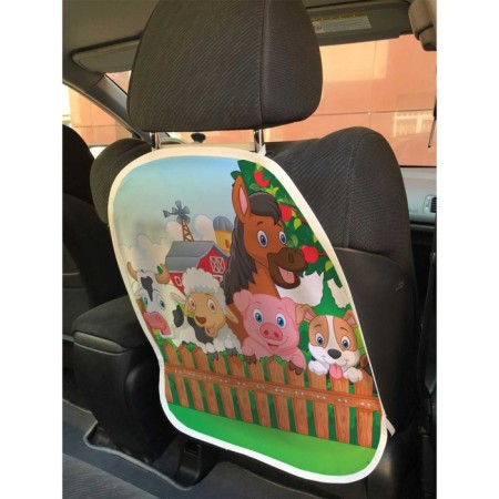 Protective cape on the back of the car seat "Fun Farm"