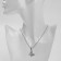 Piece "Butterfly" spring, color color in silver, 40 cm