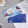 The envelope for the money "Magic New Year!" glitter, bullfinches, 17x8 cm