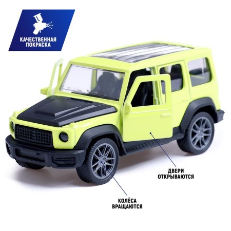 Autograd Metal Jeep machine, 1:36, inertia, doors open, green color-1